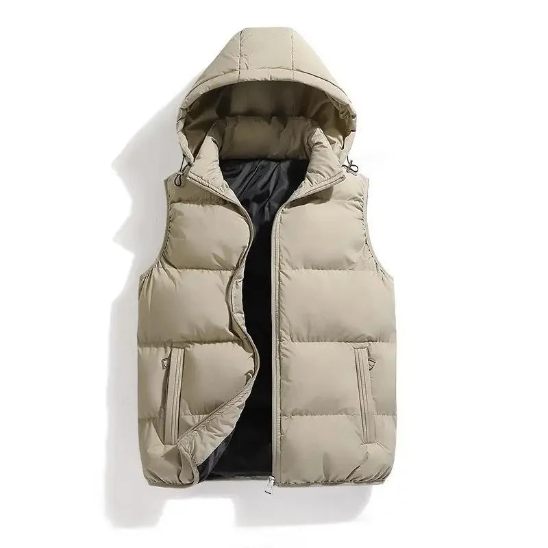 Herenfunctioneel gilet met capuchon