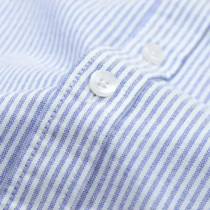 Men's Striped Button-Down Shirt - Langford Style-MODAUTLET