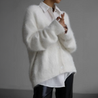 Cozy Knit Cardigan for Women - Warmth and Style White