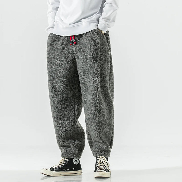 Men's Relaxed Fit Ultra Soft Fleece Sweatpants with Drawstring-MODAUTLET