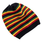Striped Knitted Slouchy Winter Beanie for Women