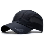 Quick‑Dry Mesh Sports Cap Black 56-60cm