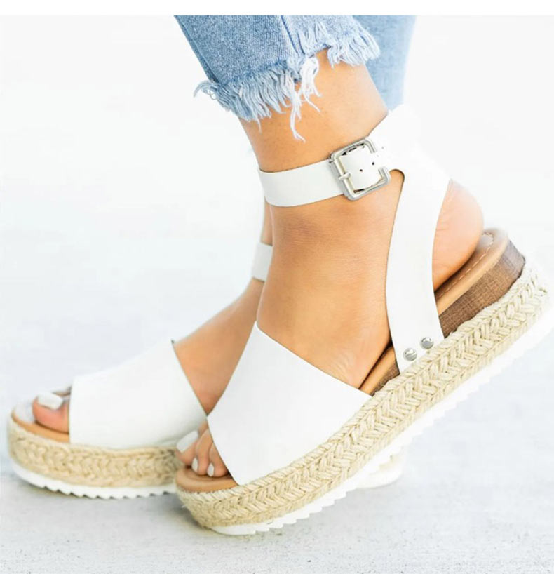 Women's Comfortable Wedge Sandals White