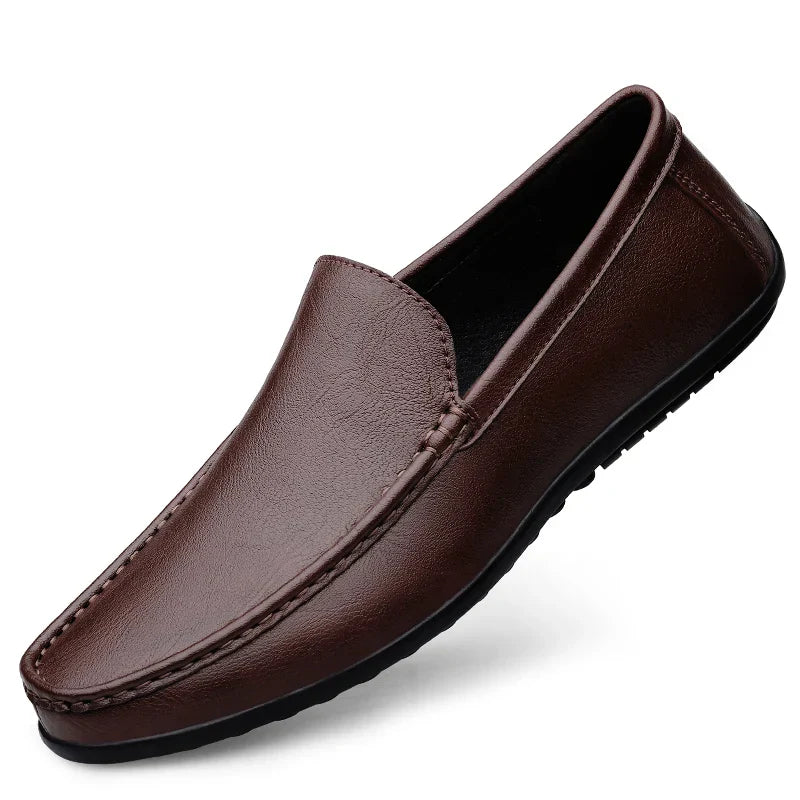Men's Casual Soft Loafers Brown