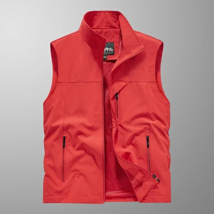 Men's Lightweight Waterproof Sleeveless Vest - Versatile Design