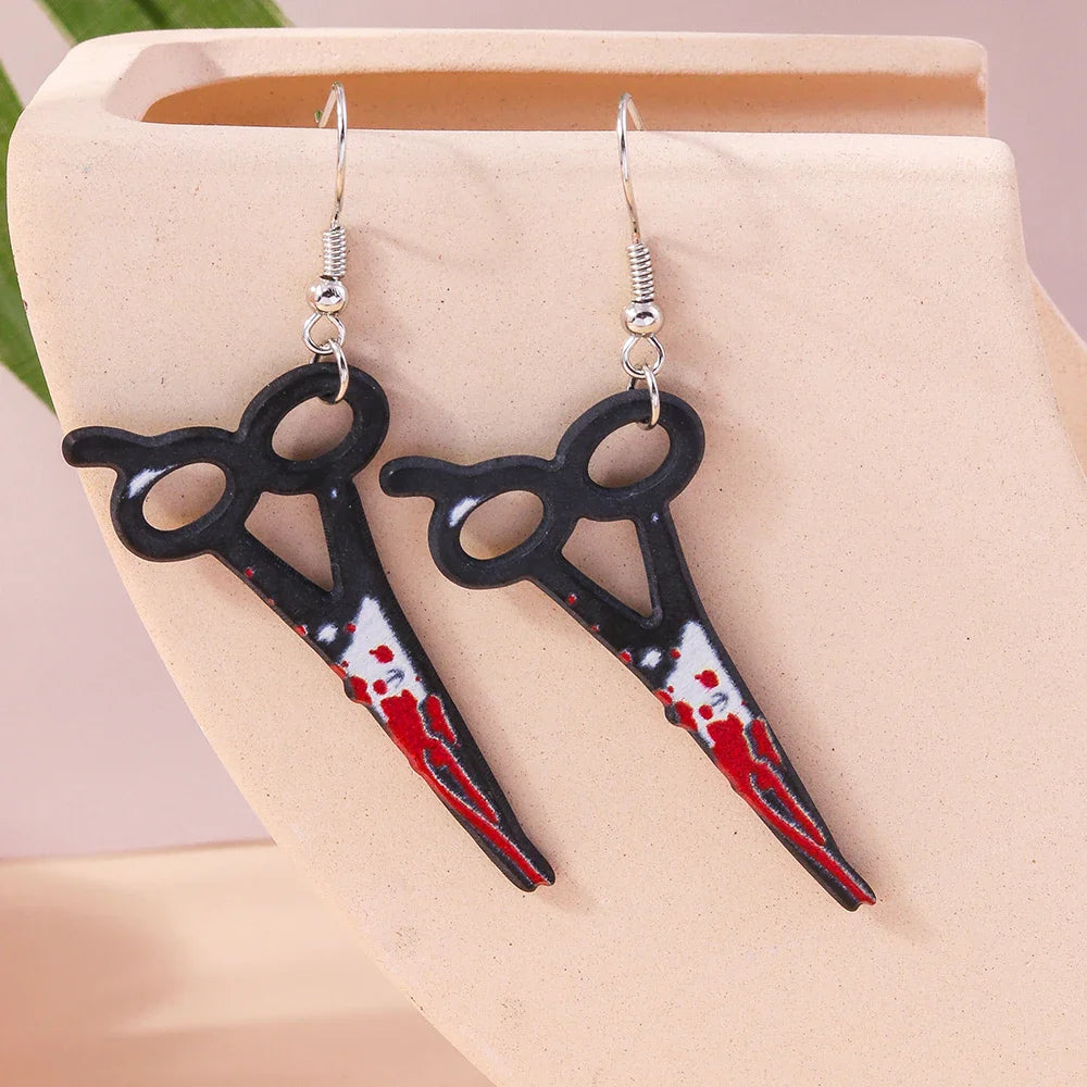 Spooky Blood Drip Earrings-MODAUTLET