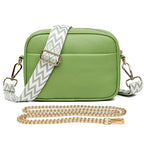 Women's Elegant Leather Shoulder Bag Green