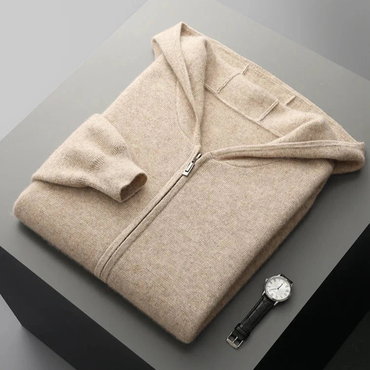 Men's Cashmere Zip Hoodie