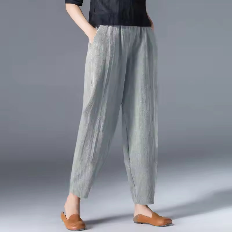 Women's Lightweight Summer Trousers-MODAUTLET