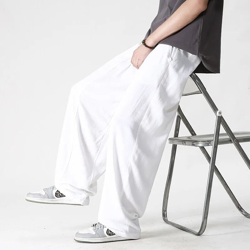 Men's Urban Breeze Linen Trousers-MODAUTLET
