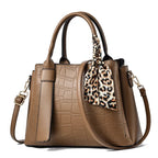 Structured Embossed Tote Bag for Women – Elegant & Versatile Design Brown