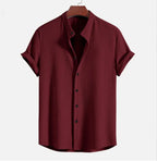 AeroLite Breathable Summer Shirt for Cool and Comfortable Warm Weather Wear Claret