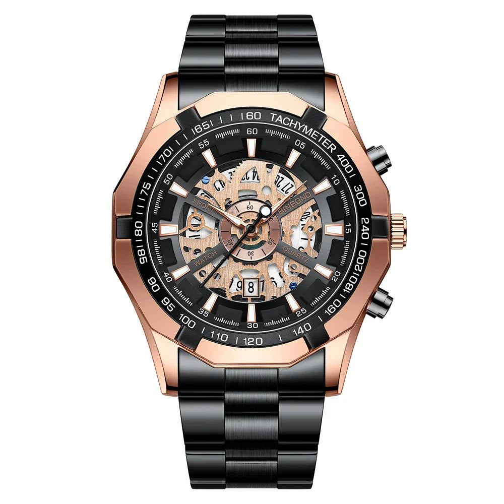 Elegant Men's Timepiece - Stylish and Durable Watch Rose gold