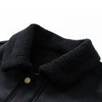 Men's Suede Shearling Jacket - Stylish and Cozy Outerwear