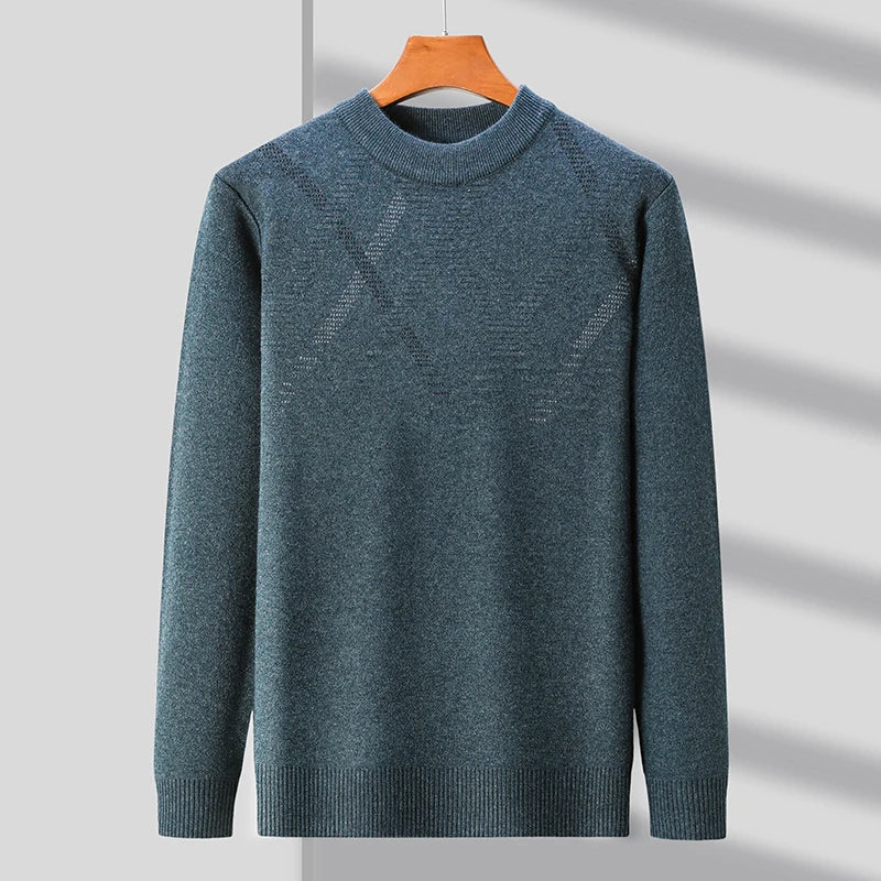 Men's Merino Wool Blend Sweater Green