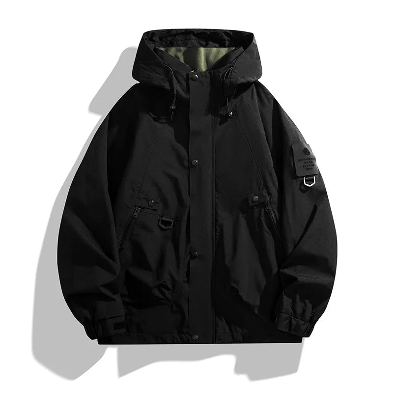 Waterproof Outdoor Jacket Black