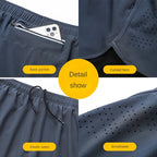 Men's 2-in-1 Quick-Dry Running Shorts with Phone Pocket