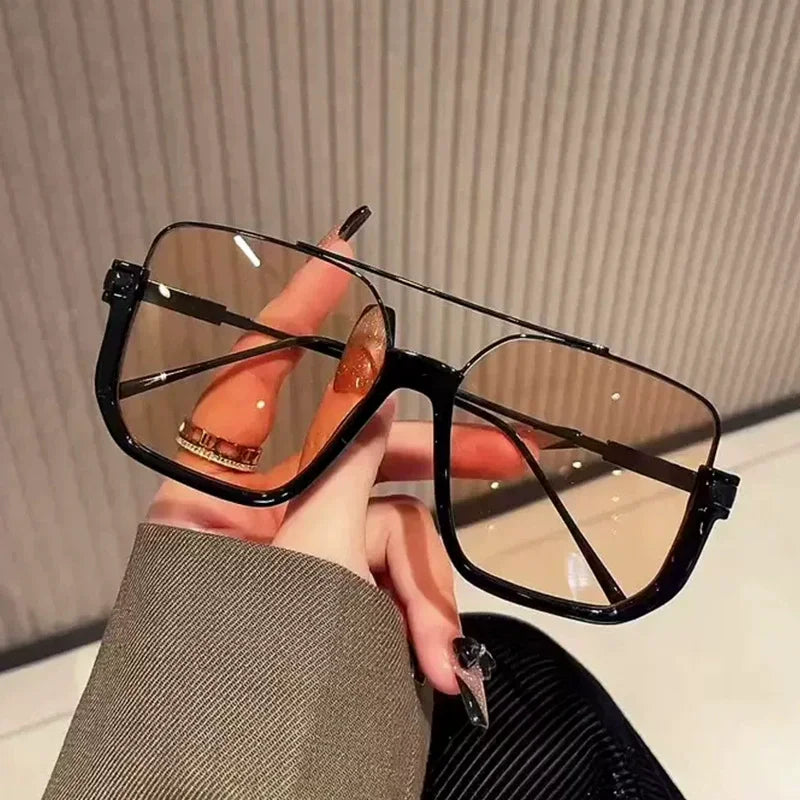 Oversized Square Sunglasses UV 400 Unisex Eyewear Trendy