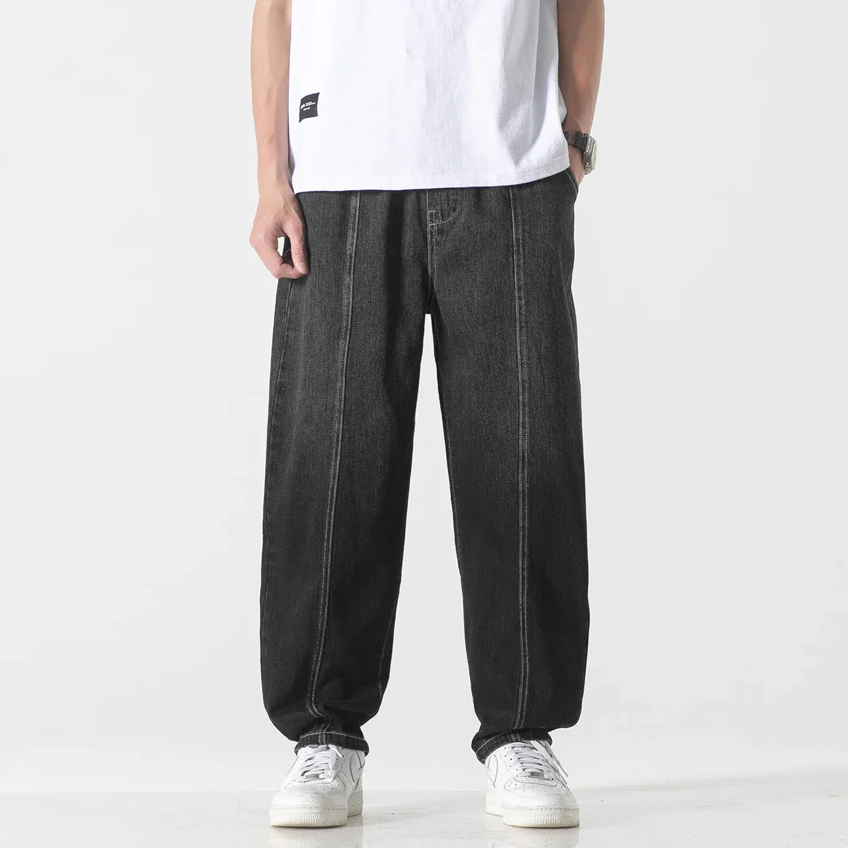 Men's Sun-Faded Denim Jeans - Palisades Style