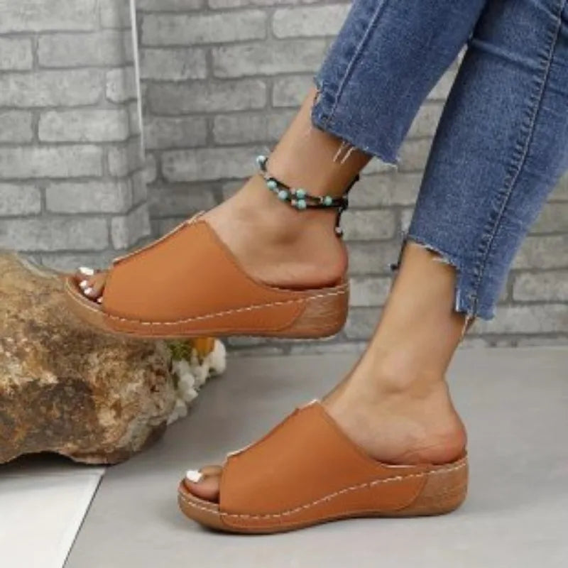 Women's Lightweight Travel Slip-On Sandals-MODAUTLET