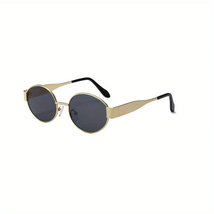 Trendy Unisex Oval Metal Frame Sunglasses-MODAUTLET