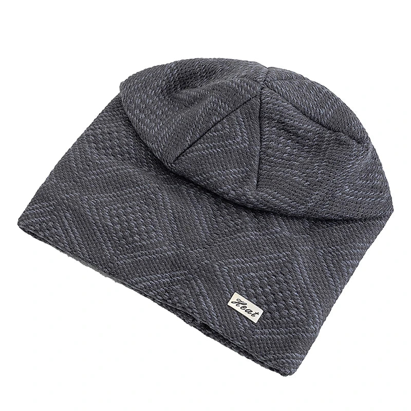 Striped Slouchy Knit Winter Beanie for Women-MODAUTLET