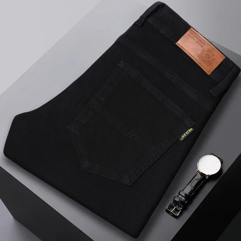 Men's Casual Jeans - Stylish and Comfortable Fit Black