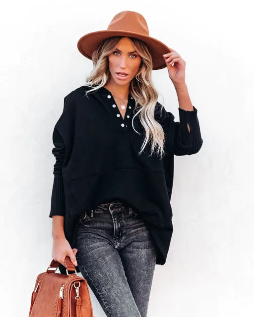 Cozy Saffron Hoodie Black