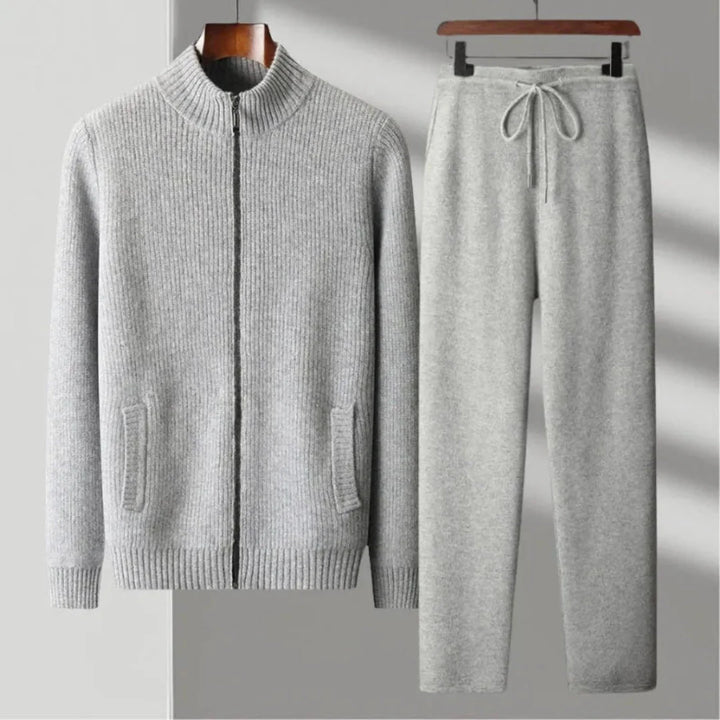 Merino Wool Full-Zip Set for Ultimate Comfort-MODAUTLET