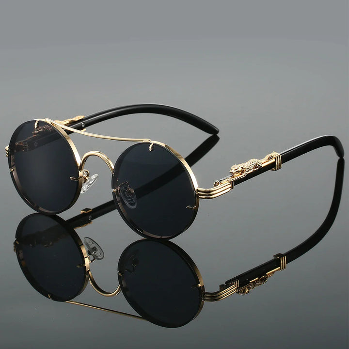 "Panther" Vintage Sunglasses – UV400 Unisex Retro Oval Eyewear-MODAUTLET