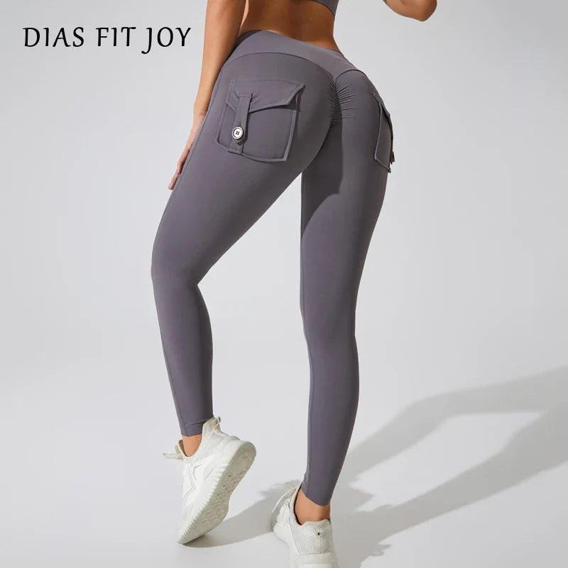 Women's Breathable Yoga Pants with Butt Pocket, Comfortable Leggings