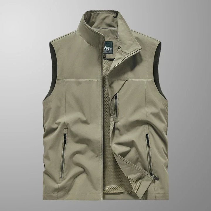 Men's Lightweight Waterproof Sleeveless Vest - Versatile Design