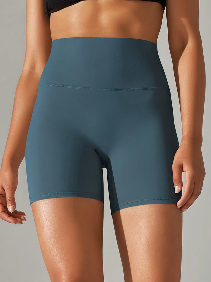 Women's High Waist Squat Proof Yoga Shorts for Fitness and Cycling
