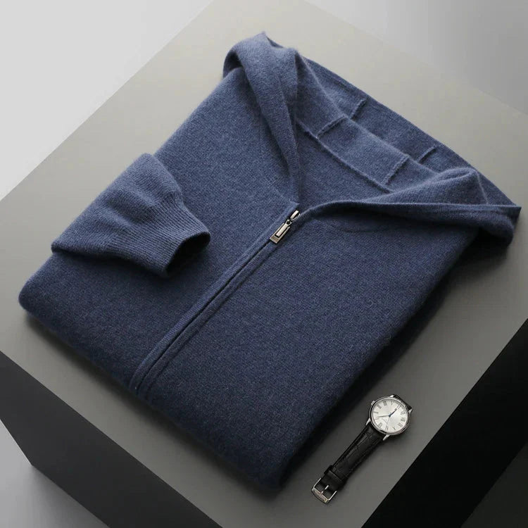 Men's Cashmere Zip Hoodie