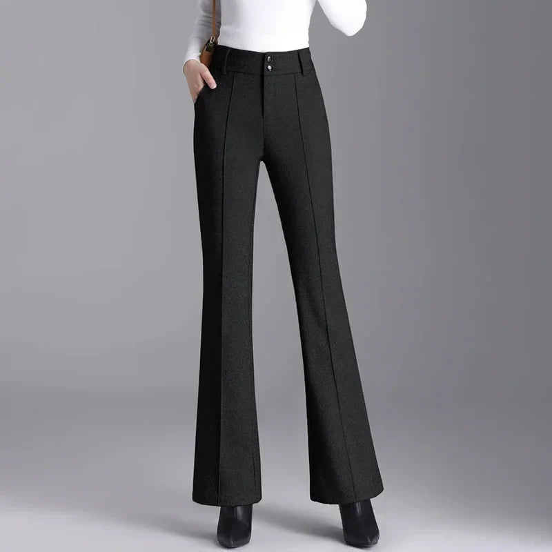 Women's High-Waist Flare Pants-MODAUTLET