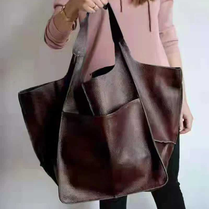 Timeless Vintage Leather Bag Classic Handbag Everyday-MODAUTLET