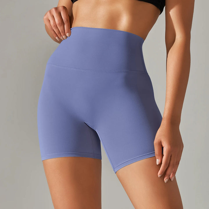 Women's High Waist Squat Proof Yoga Shorts for Fitness and Cycling