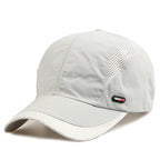 Quick‑Dry Mesh Sports Cap E10 Light Gray 56-60cm