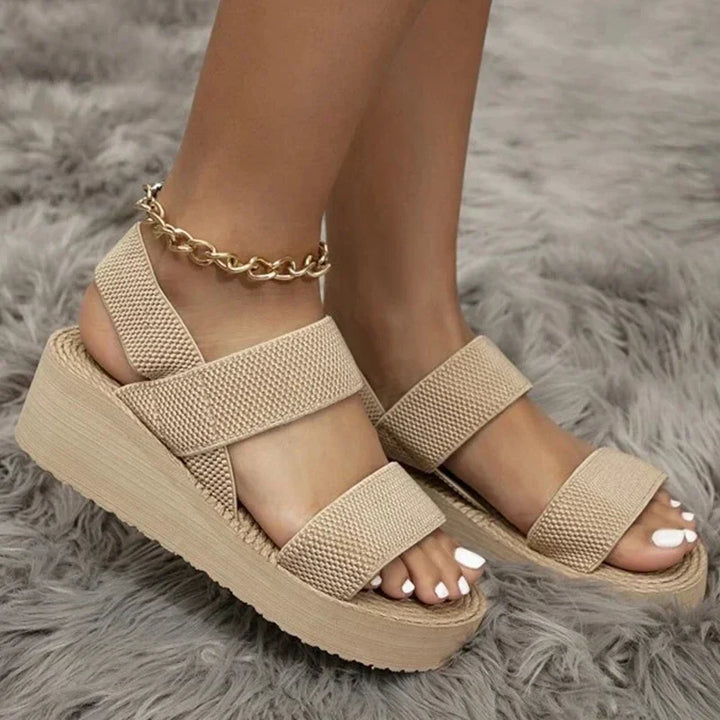 Women's Minimalist Slingback Wedge Sandals-MODAUTLET
