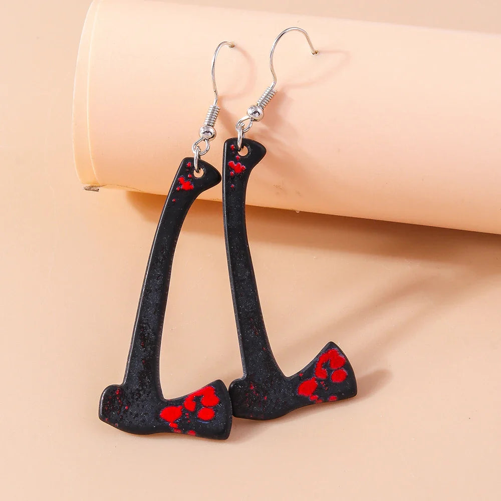 Spooky Blood Drip Earrings-MODAUTLET