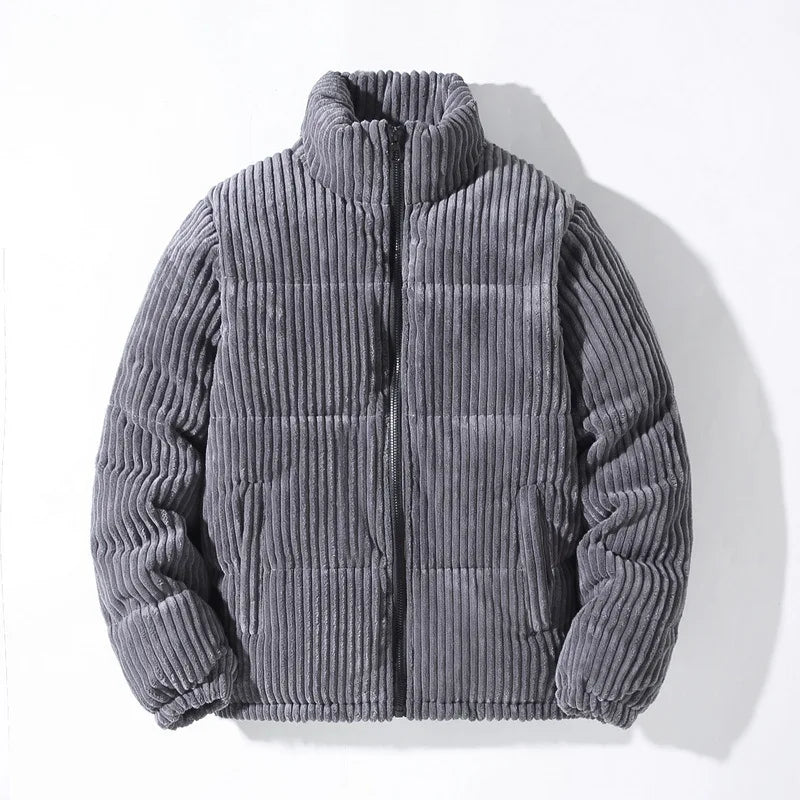Men's Corduroy Fleece Jacket - Houston Style Slate