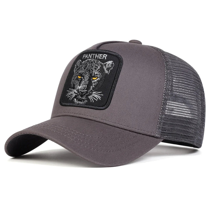 Panther Print Cap-MODAUTLET