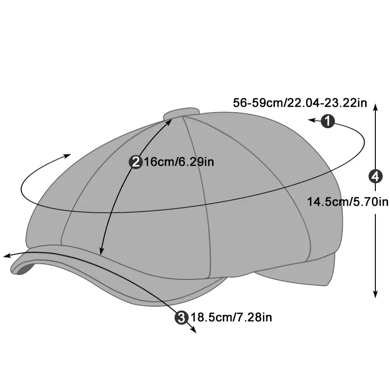 Unisex Casual Newsboy Hats