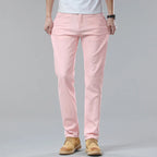 Men's Casual Jeans - Stylish and Comfortable Fit Pink