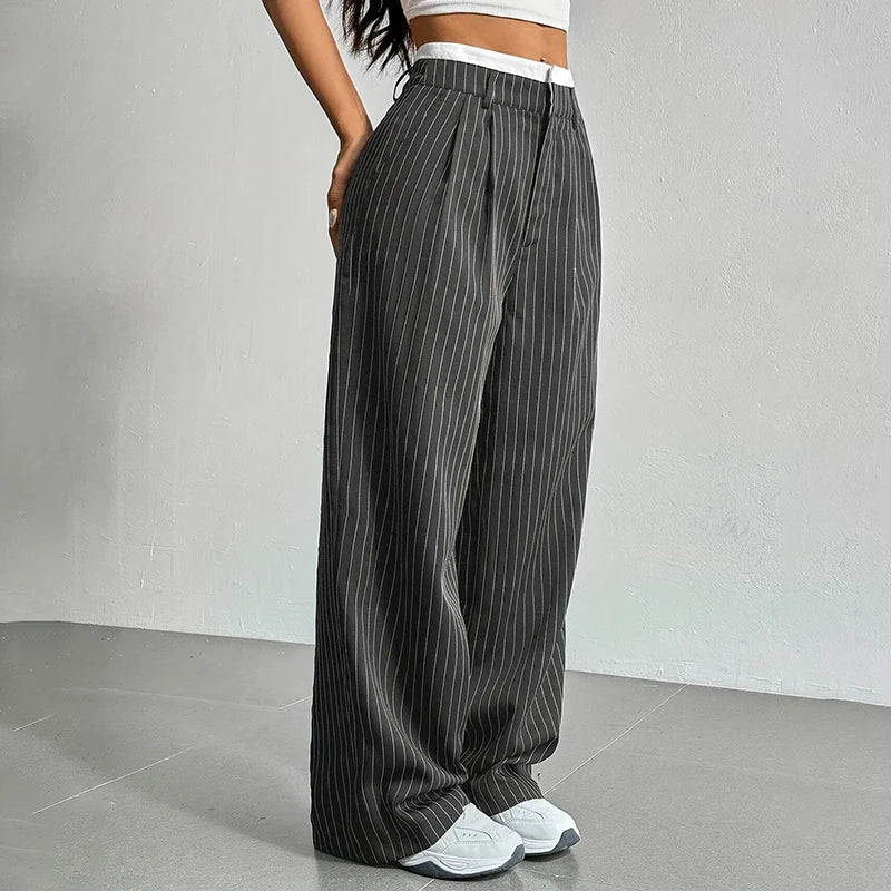 Women's Relaxed Noirline Pants-MODAUTLET