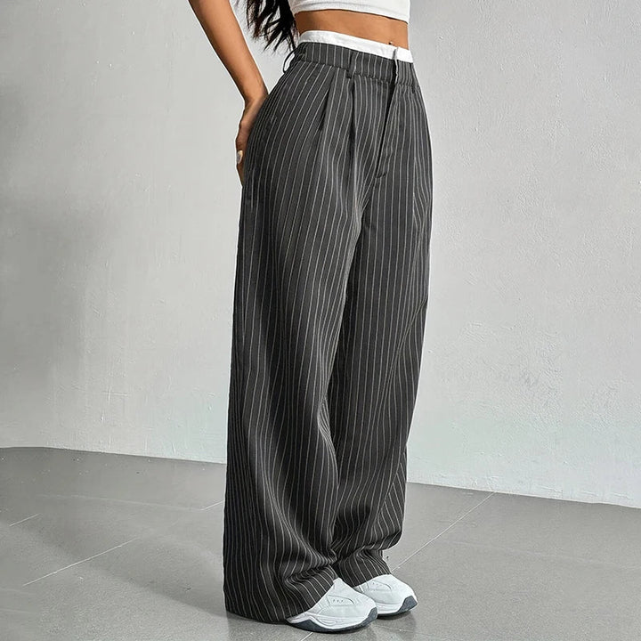 Women's Relaxed Noirline Pants-MODAUTLET