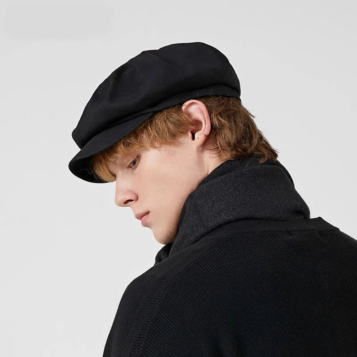 Unisex Adjustable Vintage Cotton Beret & Octagonal Newsboy Cap-MODAUTLET