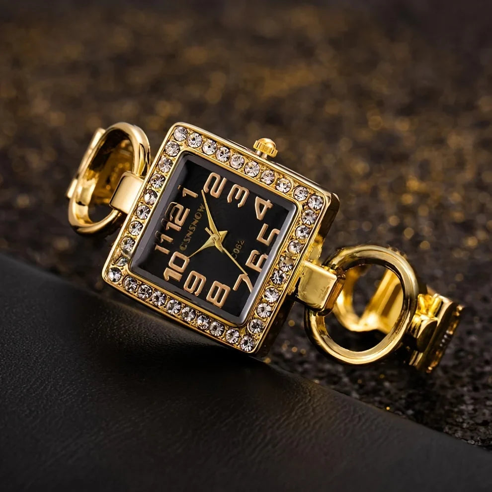 Elegant Gold Bracelet Watch for Women