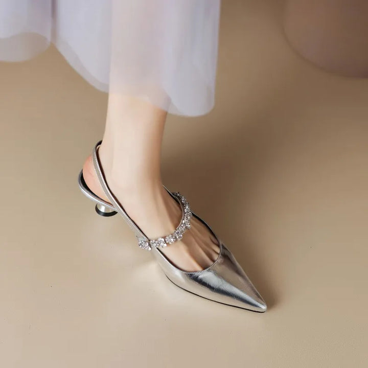 Women's Glam Rhinestone Kitten Heels – Stylish Evening Footwear-MODAUTLET