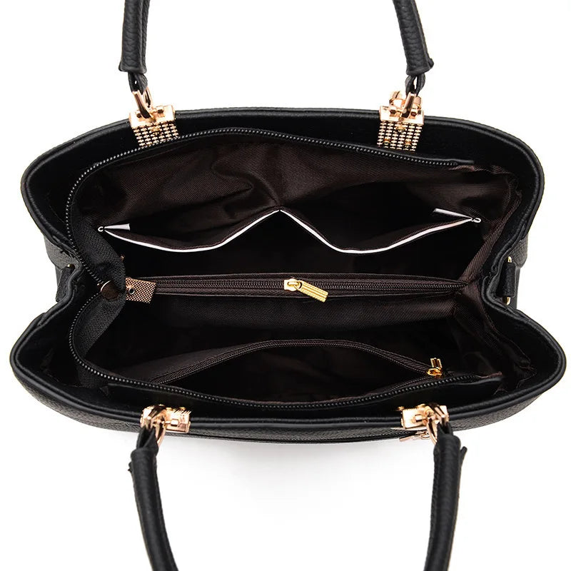Elegant Women's Messenger Bag with Flower Pendant-MODAUTLET